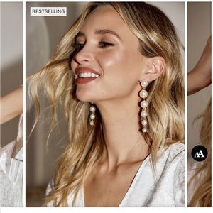 Pearl drop earrings - NEW - NEVER WORN